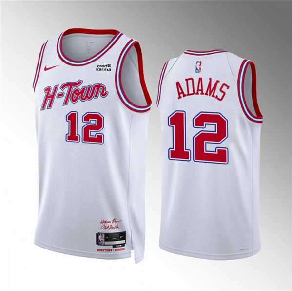 Men's Houston Rockets #12 Steven Adams White 2023-24 City Edition Stitched Jersey Dzhi,We sell and wholesale Men's Houston Rockets #12 Steven Adams White 2023-24 City Edition Stitched Jersey Dzhi on line form chian!